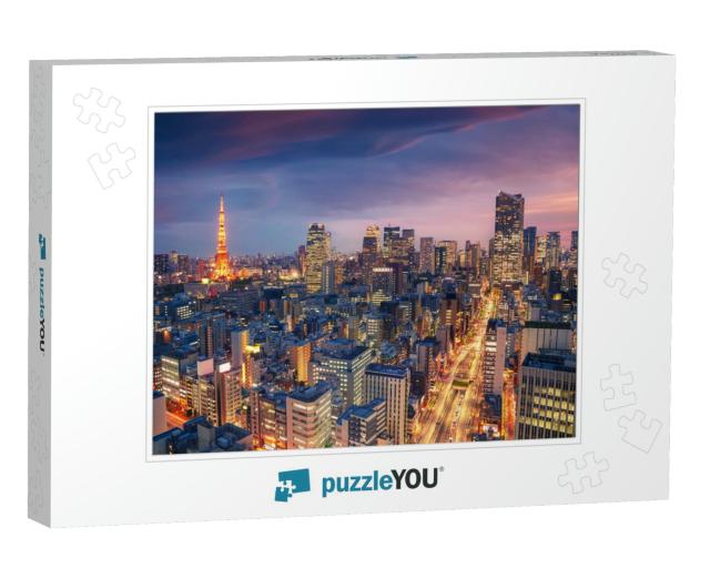 Tokyo, Japan. Aerial Cityscape Image of Tokyo, Japan Duri... Jigsaw Puzzle