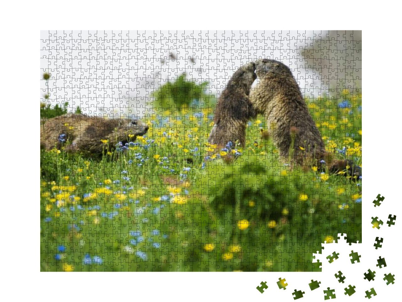 A Ritual of Recognition Between Them, the Great Kiss of t... Jigsaw Puzzle with 1000 pieces