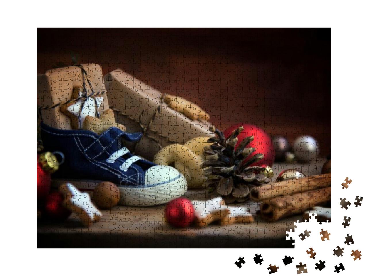 Children's Shoe with Sweets & Gifts for St. Nicholas Day... Jigsaw Puzzle with 1000 pieces