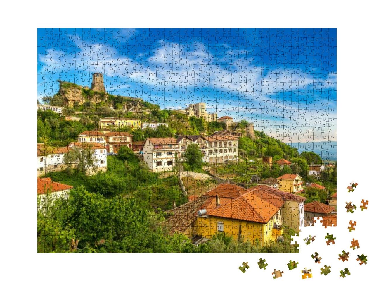 Kruja Castle in a Beautiful Summer Day, Albania... Jigsaw Puzzle with 1000 pieces