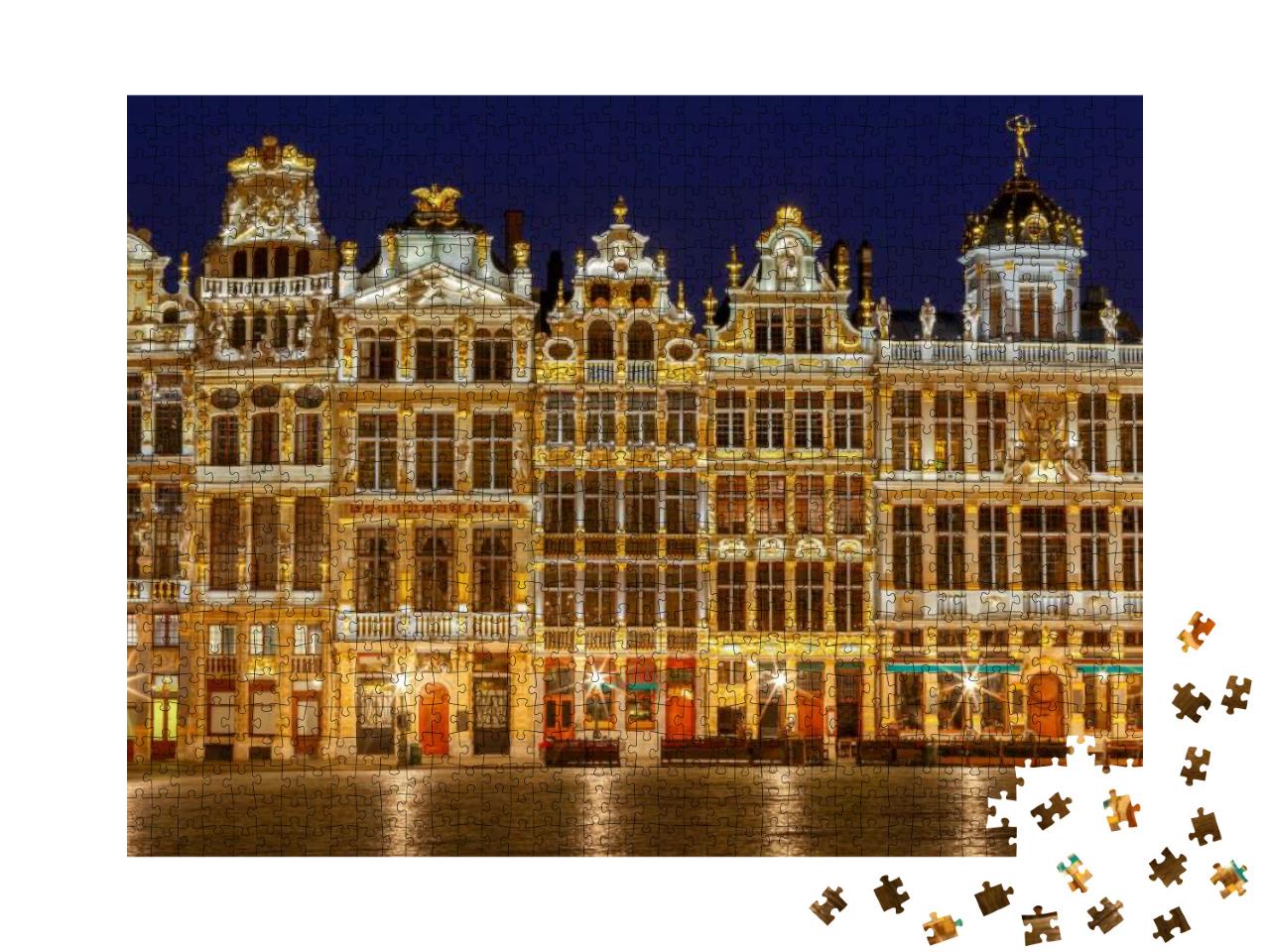 Brussels. Grand Place Square... Jigsaw Puzzle with 1000 pieces