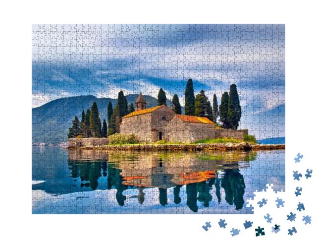 St. George Island in Montenegro... Jigsaw Puzzle with 1000 pieces