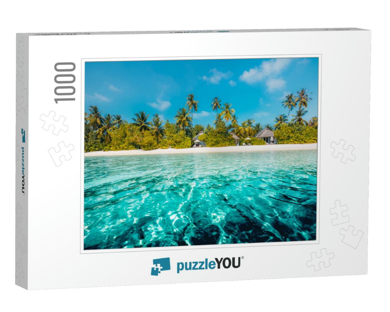 Amazing Beach Background for Summer Travel & Vacation Con... Jigsaw Puzzle with 1000 pieces