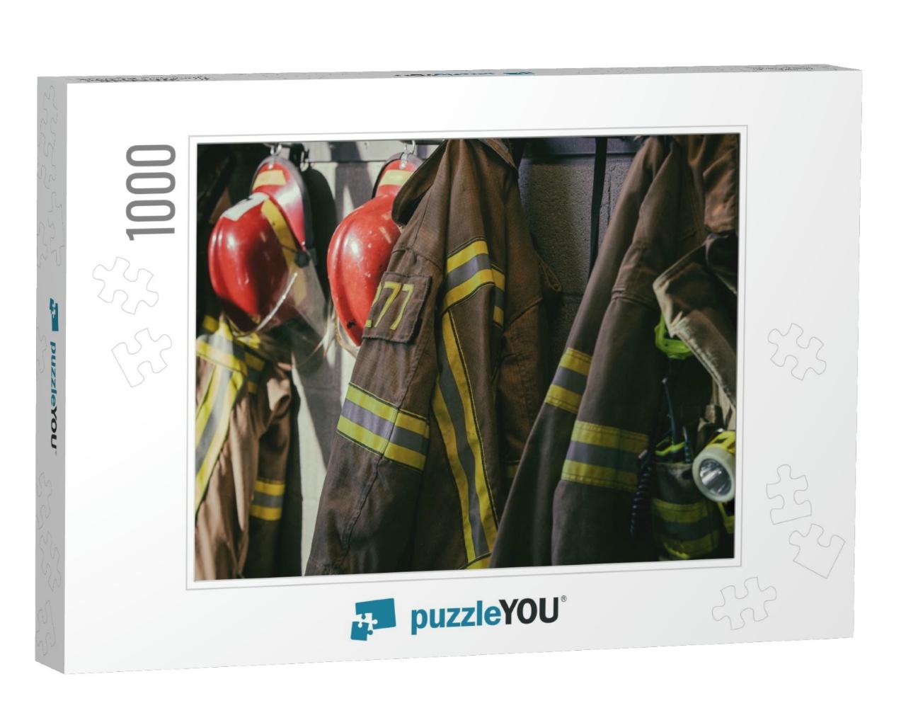 Firefighter Hanging, Ready for Call... Jigsaw Puzzle with 1000 pieces