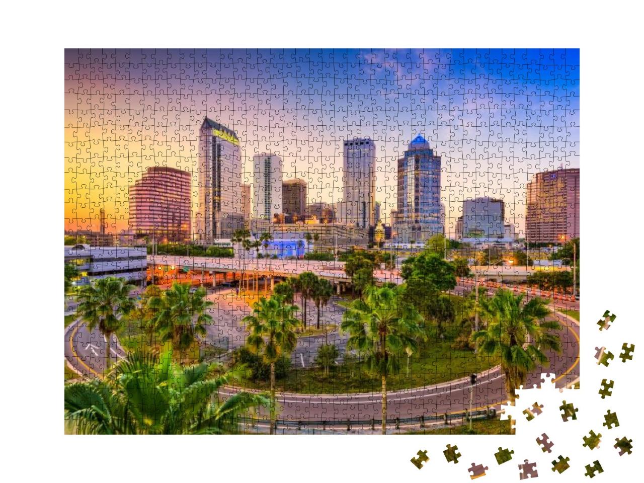 Tampa, Florida, USA Downtown Skyline... Jigsaw Puzzle with 1000 pieces