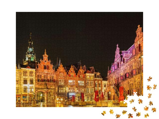 The Central Historic Square with Bars & Restaurants in th... Jigsaw Puzzle with 1000 pieces