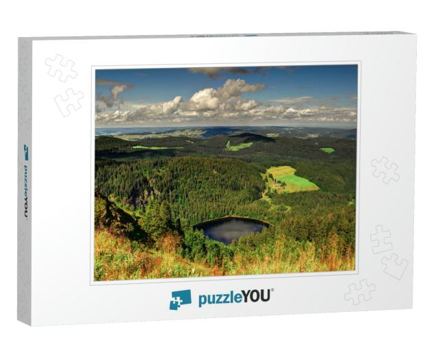 Panorama Landscape View Over Black Forest Germany... Jigsaw Puzzle