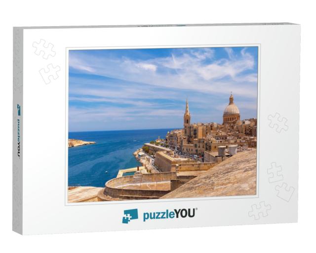 View from Above of the Golden Domes of Churches & Roofs w... Jigsaw Puzzle