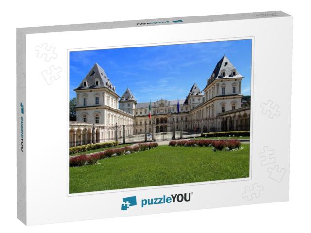 Valentino Castle in Turin City in Italy... Jigsaw Puzzle