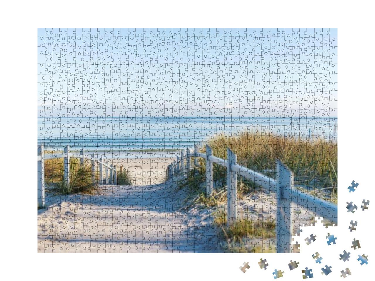Baltic Beach on Germanys Biggest Island... Jigsaw Puzzle with 1000 pieces