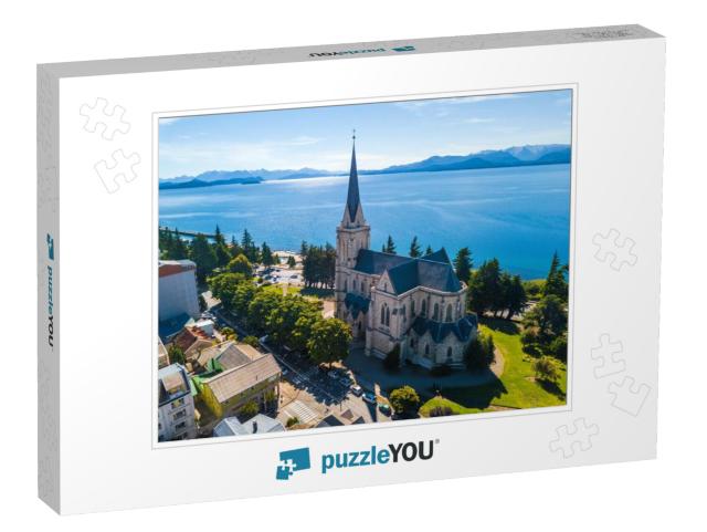 Church in the City of Bariloche. Argentina... Jigsaw Puzzle