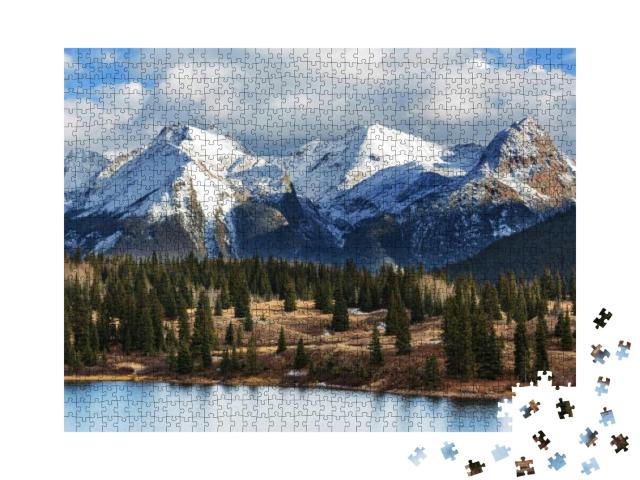 Mountain Landscape in Colorado Rocky Mountains, Colorado... Jigsaw Puzzle with 1000 pieces