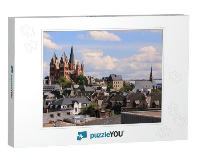 View Over the Old Town of Limburg an Der Lahn... Jigsaw Puzzle