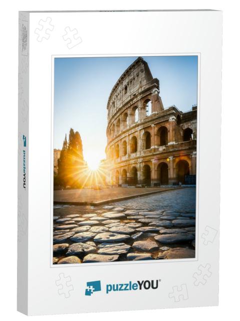 Sunrise At the Rome Colosseum, Italy... Jigsaw Puzzle