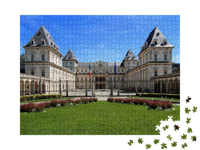 Valentino Castle in Turin City in Italy... Jigsaw Puzzle with 1000 pieces