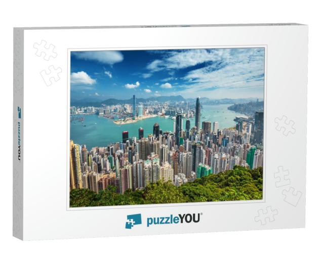 Hong Kong Skyline from the Victoria Peak, China... Jigsaw Puzzle