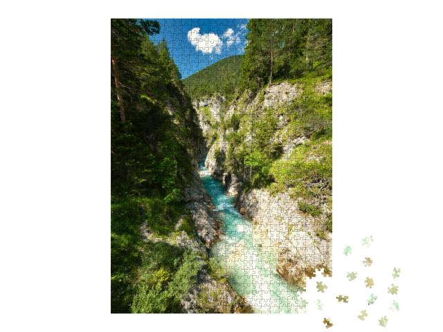 The Gleirschklamm Gorge. a Spectacular Gorge Near the Isa... Jigsaw Puzzle with 1000 pieces