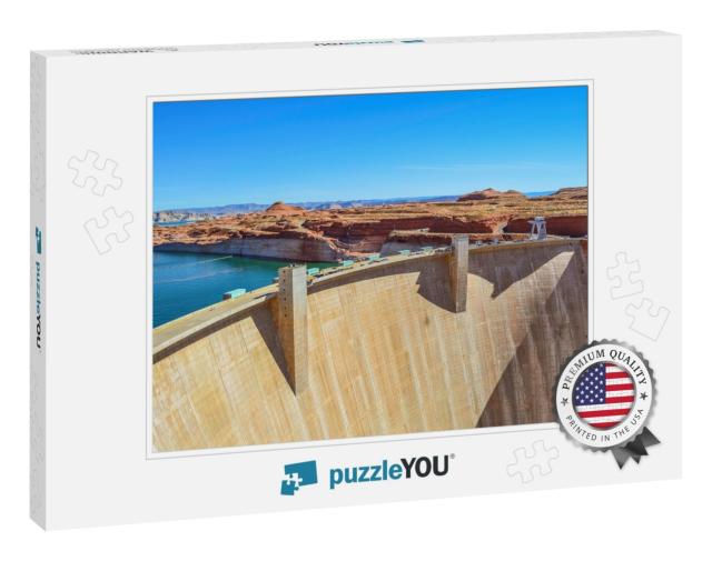 Glen Canyon Hoover Dam View with Sunny Image Erosion, Nat... Jigsaw Puzzle