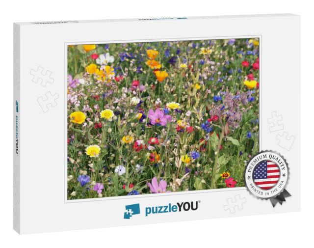 Beautiful Colorful Meadow of Wild Flowers... Jigsaw Puzzle