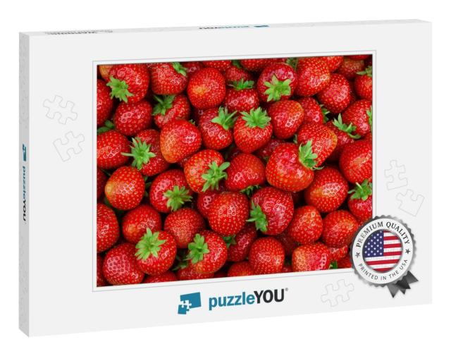 Strawberries Background. Strawberry. Red Background... Jigsaw Puzzle