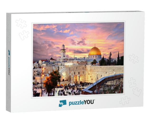 Skyline of the Old City At the Western Wall & Temple Moun... Jigsaw Puzzle