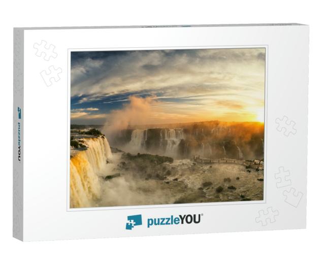 Iguazu Falls, Foz Do Iguazu, Brazil... Jigsaw Puzzle