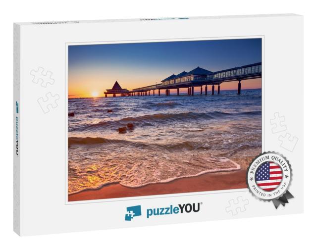 Pier of Heringsdorf on Isle of Usedom... Jigsaw Puzzle