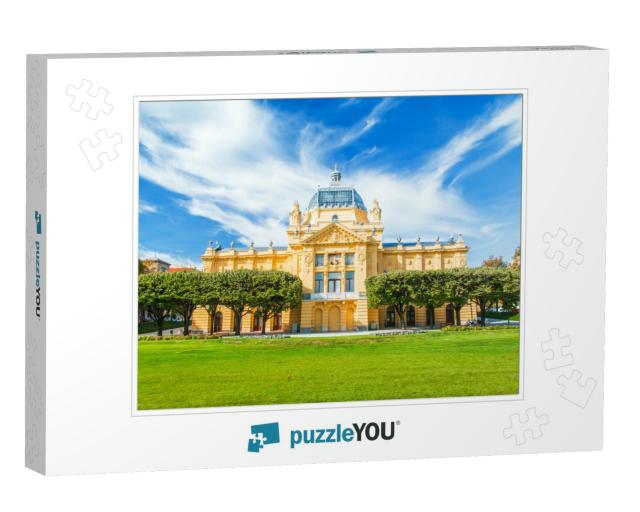 Zagreb, Croatia, Beautiful Classic Architecture, Art Pavi... Jigsaw Puzzle