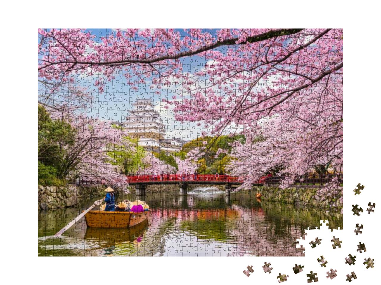 Himeji, Japan At Himeji Castle in Spring Season... Jigsaw Puzzle with 1000 pieces