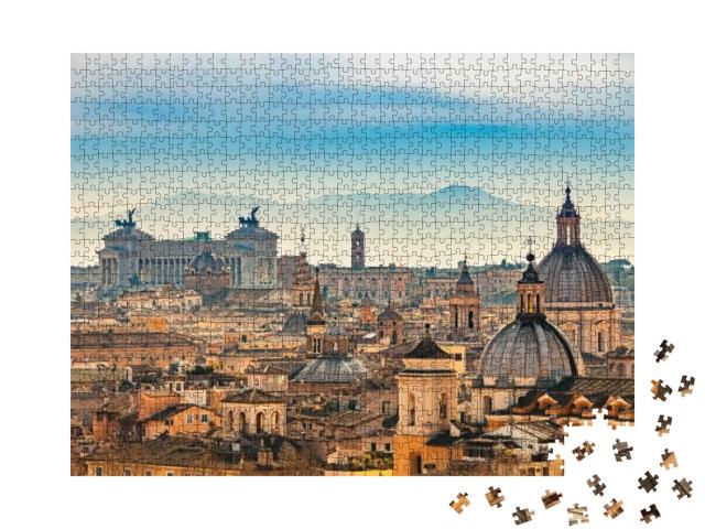 View of Rome from Castel Santangelo... Jigsaw Puzzle with 1000 pieces