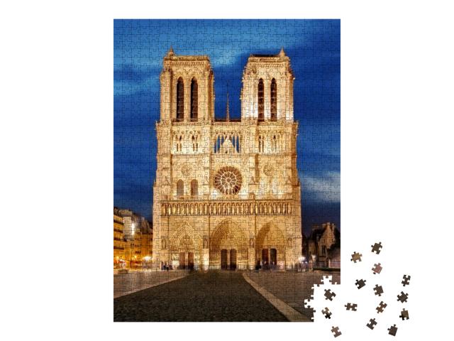 Notre Dame in Paris, France... Jigsaw Puzzle with 1000 pieces