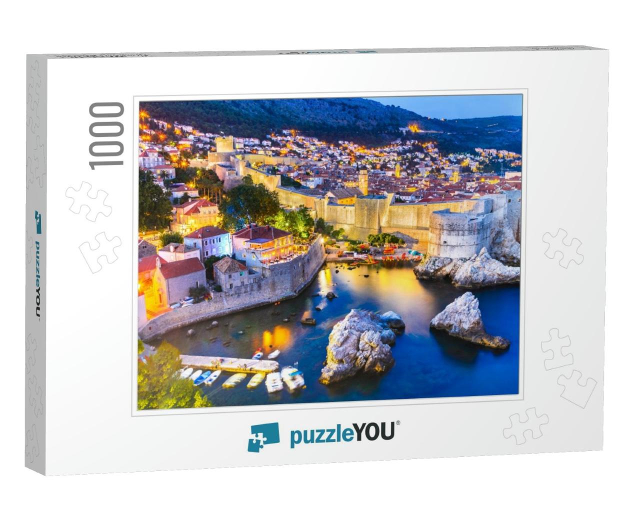 Dubrovnik, Croatia. Spectacular Twilight Picturesque View... Jigsaw Puzzle with 1000 pieces