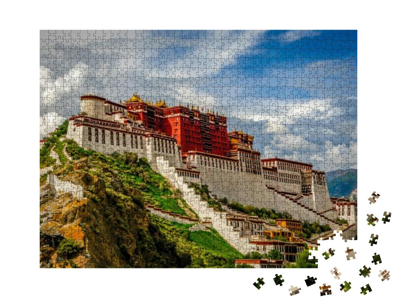 Potala Palace in Tibet... Jigsaw Puzzle with 1000 pieces