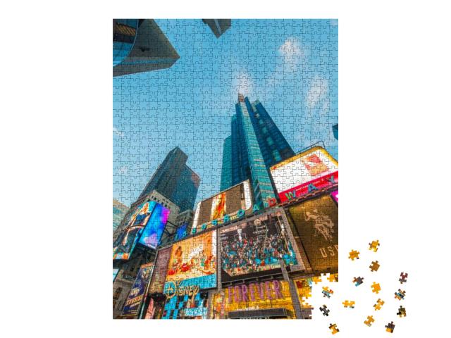 New York - December 22, 2013 Times Square on December 22... Jigsaw Puzzle with 1000 pieces