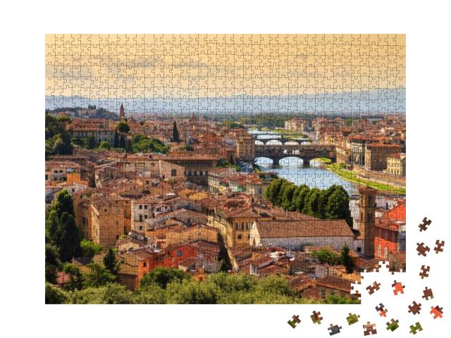 Beautiful Cityscape Skyline of Firenze Florence, Italy, w... Jigsaw Puzzle with 1000 pieces