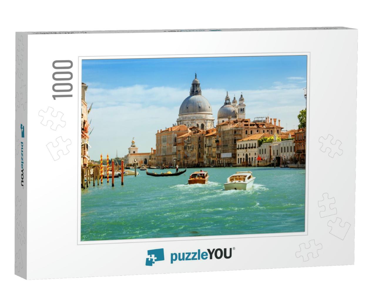 Grand Canal & Basilica Santa Maria Della Salute, Venice... Jigsaw Puzzle with 1000 pieces