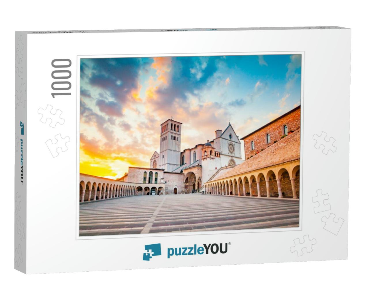 Famous Basilica of St. Francis of Assisi Basilica Papale... Jigsaw Puzzle with 1000 pieces
