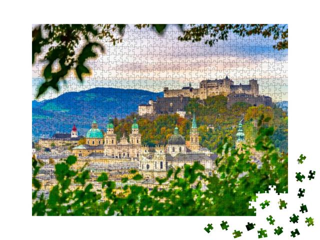 Wonderful View of the Amazing Mysterious Historic Salzbur... Jigsaw Puzzle with 1000 pieces