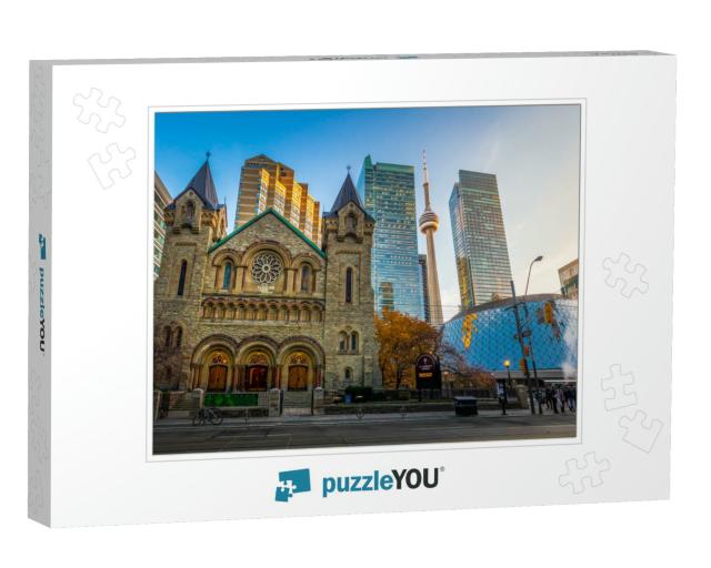 Panoramic View of St Andrews Presbyterian Church & Cn Tow... Jigsaw Puzzle