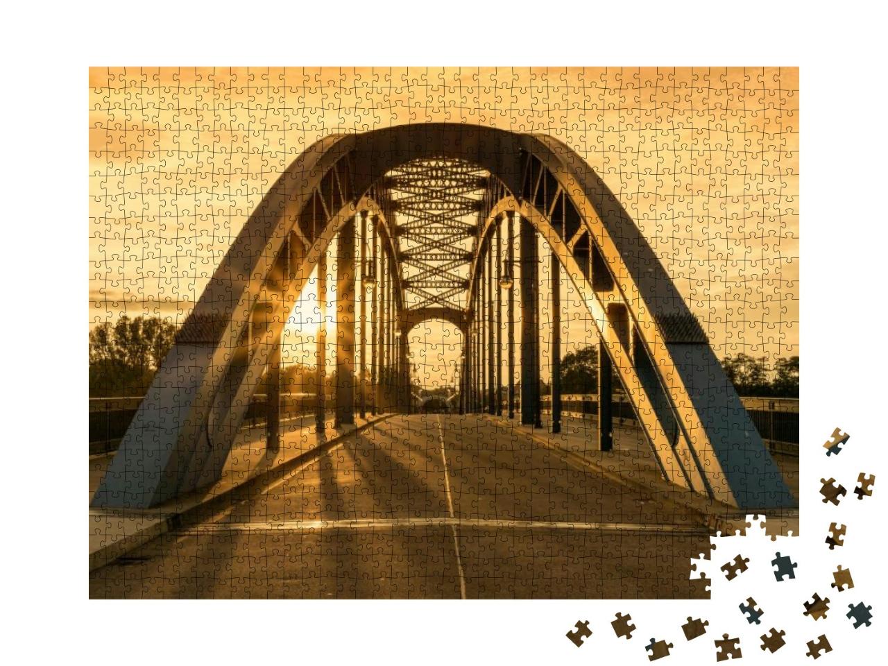 The Star Bridge in Magdeburg, Germany... Jigsaw Puzzle with 1000 pieces