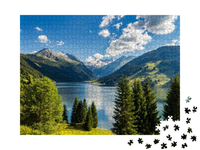 Durlassboden Reservoir in the Zillertal Alps, Austria... Jigsaw Puzzle with 1000 pieces