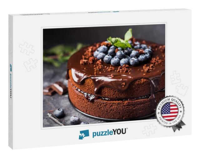 Chocolate Cake with Berries... Jigsaw Puzzle
