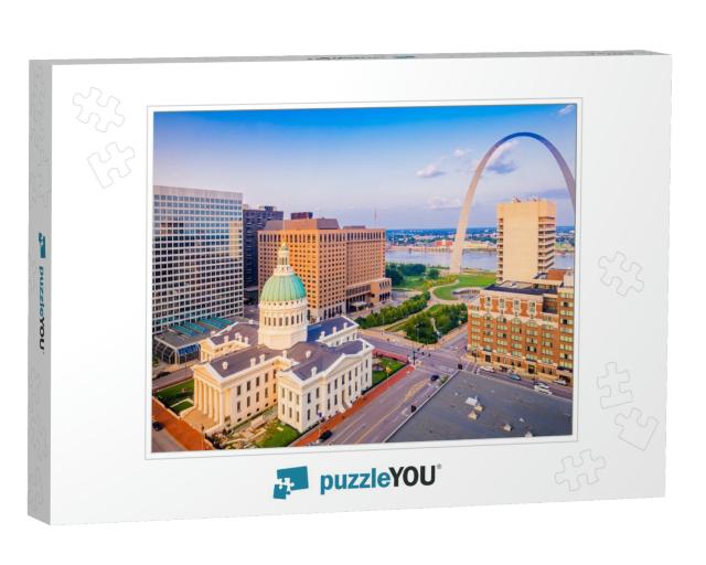 St. Louis, Missouri, USA Downtown Cityscape with the Arch... Jigsaw Puzzle