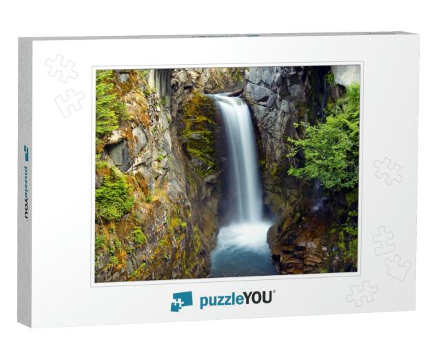 Christine Waterfalls in Mt Rainier National Park... Jigsaw Puzzle