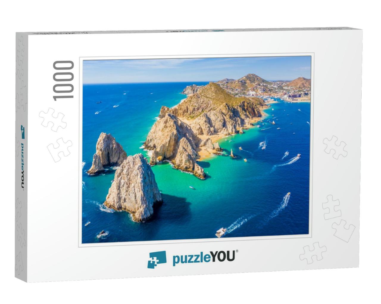 Aerial View of Lands End & the Arch of Cabo San Lucas, Ba... Jigsaw Puzzle with 1000 pieces