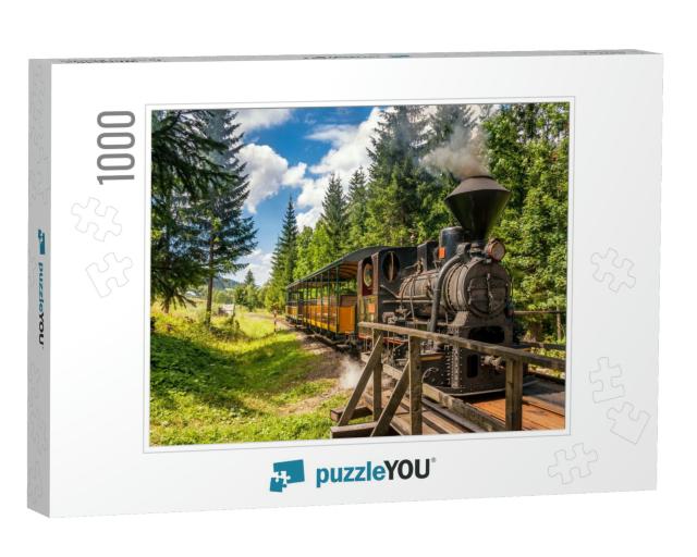 Steam Locomotive in Forest Railways from Village Vychylov... Jigsaw Puzzle with 1000 pieces