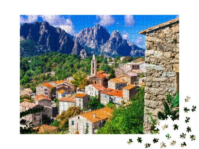 Evisa - Small Picturesque Mountain Village Between Splend... Jigsaw Puzzle with 1000 pieces