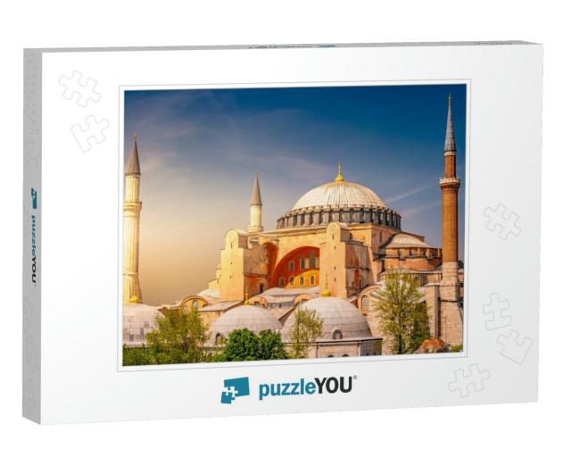 A Typical Shot of the Hagia Sophia Aya Sofya with a Prist... Jigsaw Puzzle