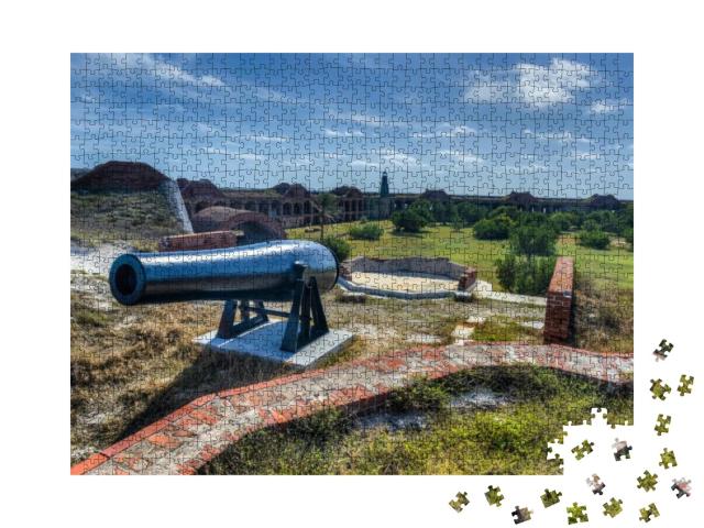 Cannon in Fort Jefferson At the Dry Tortugas National Par... Jigsaw Puzzle with 1000 pieces