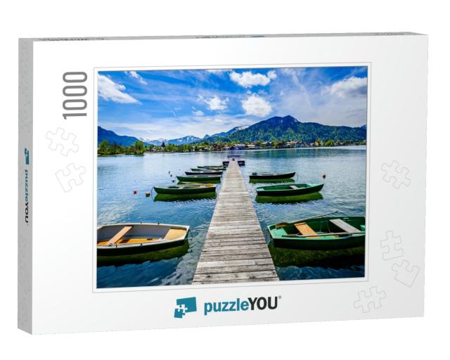 Scenery At the Tegernsee Lake in Bavaria - Germany... Jigsaw Puzzle with 1000 pieces